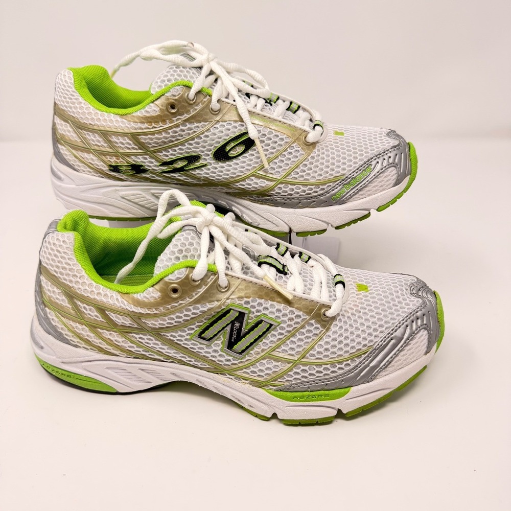 🇺🇸USA New Balance 826 White Lime Green Silver Y2K Running Shoes Women's 7.5 - Picture 6 of 16